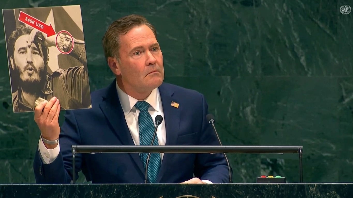 EEUU exhibe en la ONU fotos de los lujos de la familia Castro y Díaz-Canel Rolex, yates y mansiones
