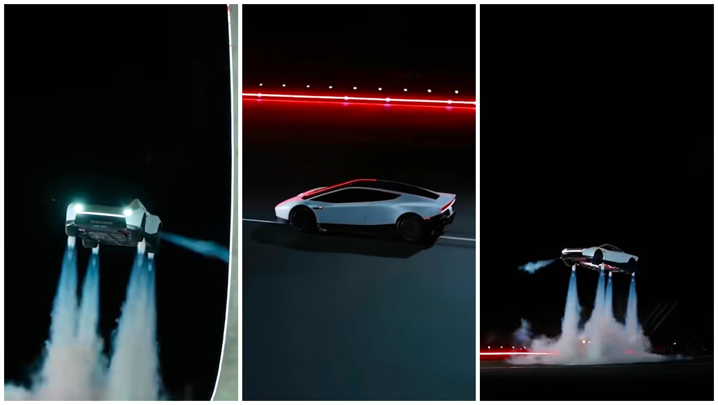 Elon Musk sorprende al mundo con un Tesla que puede saltar y hacer maniobras en el aire