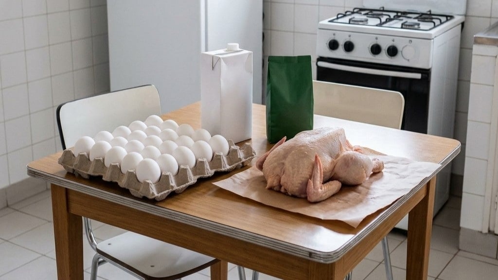 Huevos, pollo y leche lo que más piden las familias en Cuba este mes