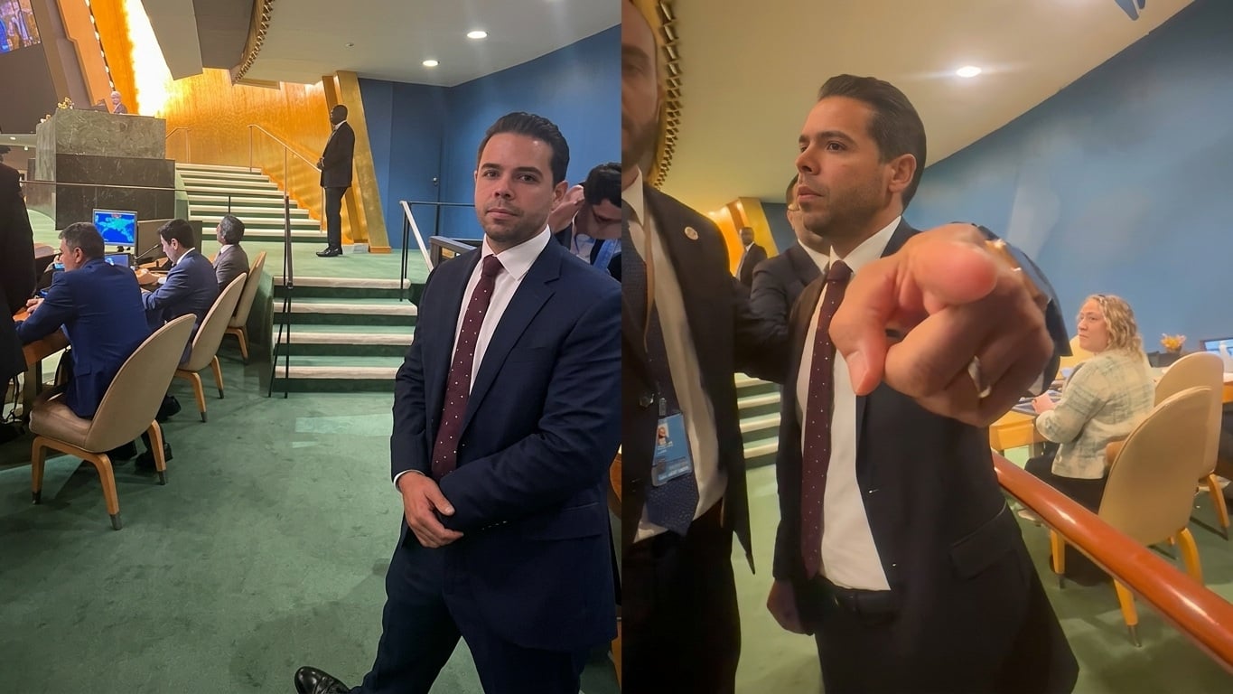 Identifican al diplomático cubano que intentó arrebatar el teléfono al portavoz de EEUU en la ONU2