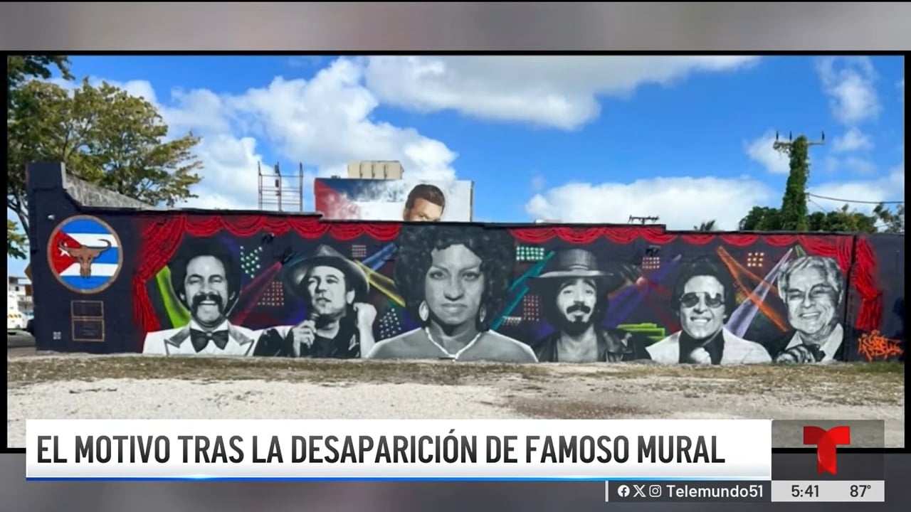 Por qué borraron el icónico mural de Celia Cruz en La Pequeña Habana