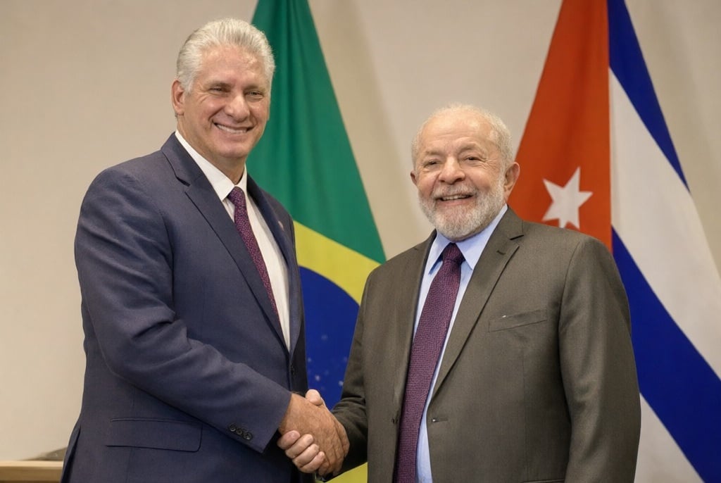 Mandatarios de Brasil y Cuba