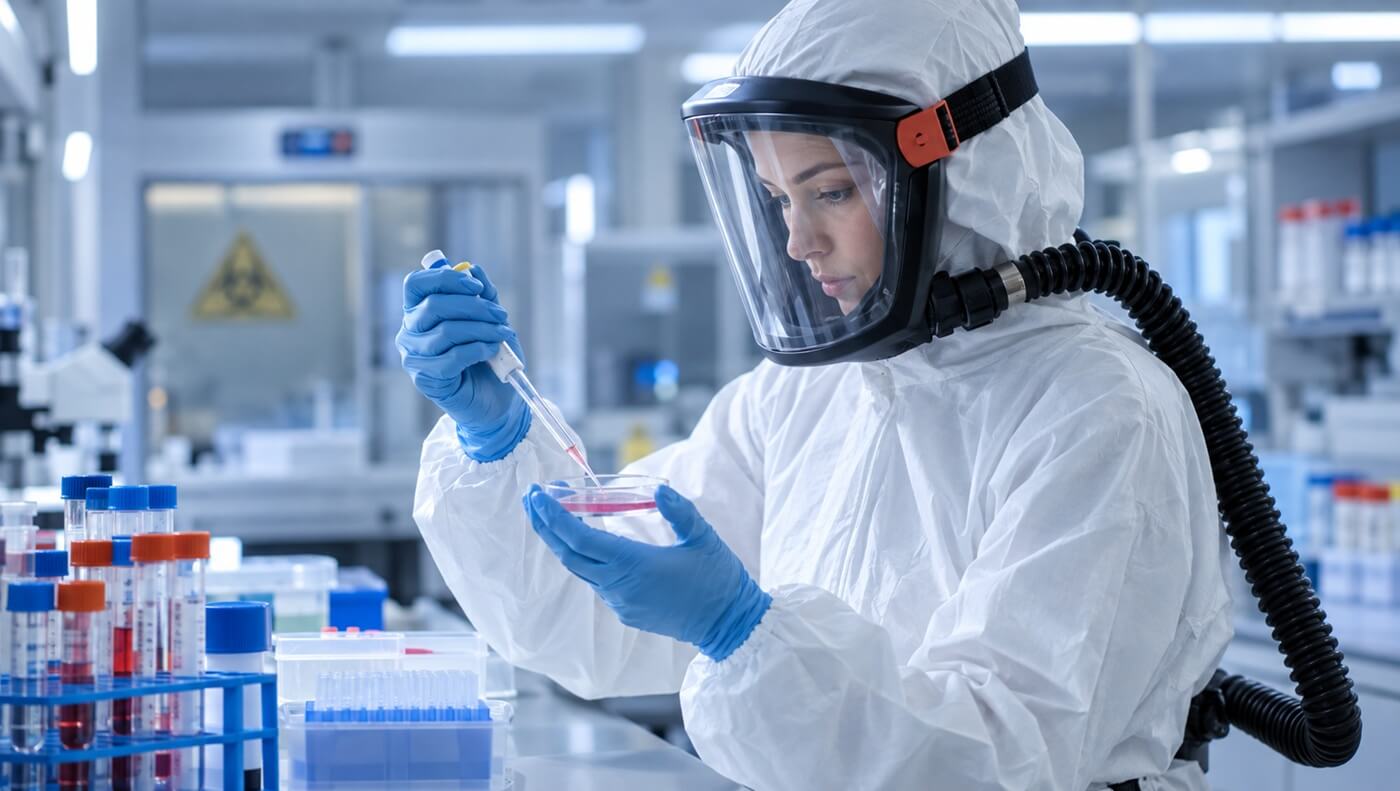 Laboratorio científicos ruso imagen de referencia